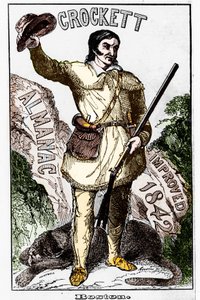 David Crockett (1786-1836), pionero estadounidense - Almanaque de Unknown artist