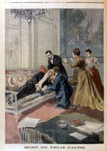 Muerte de Félix Faure en los salones del Elíseo - en “Le Petite Journal” del 26/02/1899 de Unknown artist
