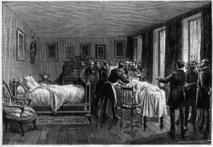 Muerte de Leon Gambetta (1838-1882) político francés - la autopsia - en “El Diario Ilustre” de 1883 de Unknown artist