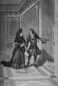 Muerte de María Teresa, Reina de Francia, 30 de julio de 1683: M. de la Rochefoucauld pidiendo a Madame de Maintenon (Françoise d