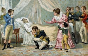 Muerte de Napoleón I (1769-1821) en Santa Elena el 5 de mayo de 1821 de Unknown artist