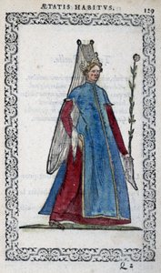 Demoiselle de Turk - en “Habits et effigies” de Jean Sulperius de Unknown artist