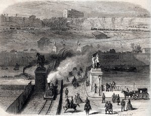 Demolición del Trocadero en París en 1866 de Unknown artist