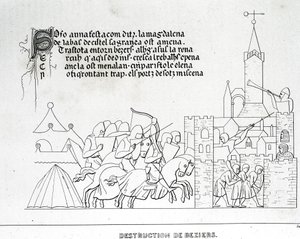 Destrucción de Béziers de Unknown artist