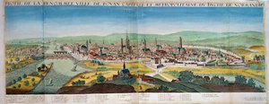 Vista detallada de la ciudad de Ruan en Normandía de Unknown artist