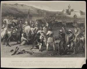 Desarme del 11º Regimiento de Caballería Regular en Berhampore de Unknown artist