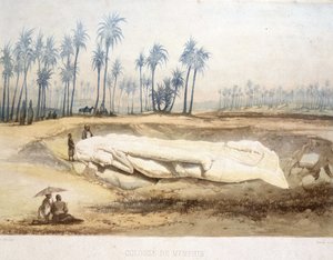 Descubrimiento del Coloso de Menfis, Antiguo Egipto de Unknown artist