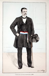 Comisario de Policía Divisional (1896). Ilustración de “Histoire du corps des gardiens de la paix” de Unknown artist