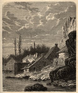 Douarnenez - Finisterre - Bretaña - grabado en “PATRIE - DESCRIPTION PICTURESQUE DE LA FRANCE EN 6 VOLUMES” de Lucien Huard - finales del siglo XIX.