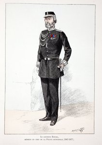 Dr. Roudil, jefe médico de la policía municipal (1867-1877). Ilustración de “Histoire du corps des gardiens de la paix” libro publicado bajo los auspicios de Louis Lepine (1846-1933), prefecto de policía de la Seine de Unknown artist