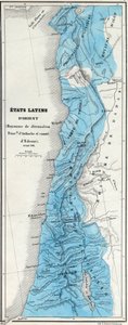 Estados latinos orientales antes de 1144 - Reino de Jerusalén - Principado de Antioquía - Condado de Edesa - Mapa preparado por M J-H Schnitzler, Atlas Histórico y Pintoresco 1858 de Unknown artist