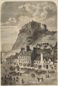 Castillo de Edimburgo - Castillo de Edimburgo en Escocia - 1864 de Unknown artist
