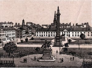 Edimburgo, Escocia: vista de George Square en Edimburgo. en "El mundo ilustrado 168 vistas" Sin fecha (finales del siglo XIX) de Unknown artist