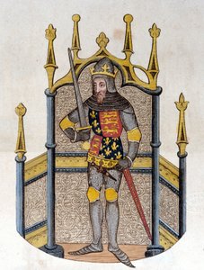 Eduardo III (1312-1377), Rey de Inglaterra. Grabado de principios del siglo XIX de Unknown artist