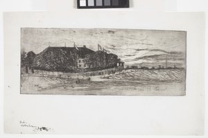 Ein Münchener Bierkeller (Una cervecería de Múnich); La Bavariakeller (grabado) de Unknown artist