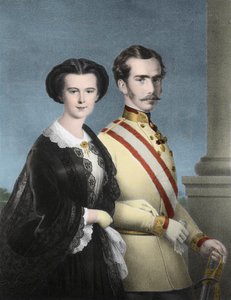 Emperador Francisco José I de Austria (Francisco José de Habsburgo) y Emperatriz Isabel de Austria (Sissi) - Retrato de Francisco José I de Austria de Unknown artist