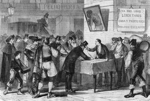 Eventos en España en 1885: suscripción pública en Madrid para la compra de esclavos de Cuba y Puerto Rico.