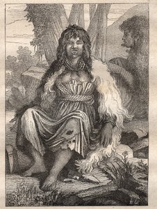 Expedición alrededor del mundo (1785-1788) de Jean François Galaup de La Pérouse (1741-1788): tipos de mujeres del puerto de los Franceses (Alaska) - ilustración tomada de “Los grandes marineros del siglo XVIII”