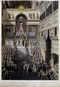 Fiesta de la coronación y coronación de sus majestades imperiales en 1804 de Unknown artist