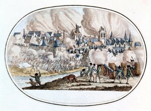 Insurrección federalista. La toma de Toulon de los ingleses en 1794 donde se distinguió el joven Bonaparte de Unknown artist