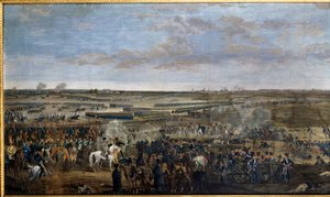 Primer Imperio: Emperador Napoleón I (1769-1821) (en el caballo blanco) en la Batalla de Leipzig, 16-19 de octubre