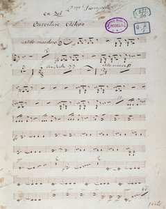 Primera página de la partitura de "Acteon" ópera cómica inglesa de Daniel Francois Esprit Auber de Unknown artist