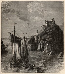 Fuerte de Bertheaume - Plougonvelin - Finisterre - grabado en 