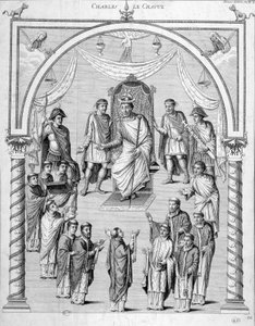Francia en el siglo IX: Carlos II el Calvo (823-877) de Unknown artist