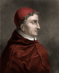 Francisco Jiménez de Cisneros (Gonzalo Jiménez de Cisneros) (1436-1517) cardenal, reformador religioso y estadista español - Grabado del siglo XIX de Unknown artist