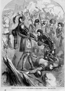 Francisco I capturado en la Batalla de Pavía (1525) de Unknown artist