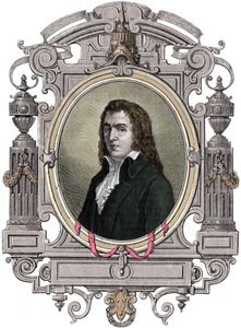 Revolución Francesa: Retrato de Francois Babeuf dit Gracchus (1760-1797) revolucionario. Grabado del siglo XIX. de Unknown artist
