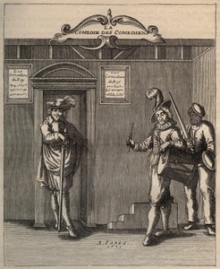 Frontispicio de “La Comedia de los Comediantes, Poema de Nueva Invención” por Georges de Scudery - 1635 de Unknown artist