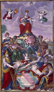 Frontispicio del “Atlas Nouveau” por Seutter Georges Mattaus