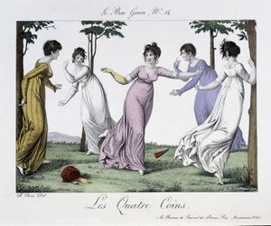 Juego de las cuatro esquinas - en "El Buen Género", no. 14, principios del siglo XIX