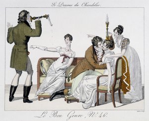 Juego: el fondo del candelabro - en "Le Bon genre", n°46 de Unknown artist