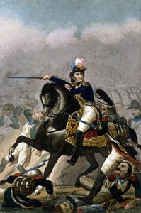 General Jean Lannes, Duque de Montebello (1769-1809) en la Batalla de Essling (21 - 22 de mayo de 1809). Grabado del siglo XIX. Milán de Unknown artist
