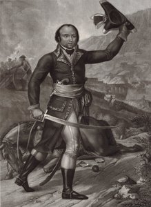 El General Thomas-Alexandre Dumas en uniforme de oficial del ejército republicano francés - Alexandre Davy de la Pailleterie llamado Dumas (1762-1806) oficial francés padre del escritor francés Alexandre Dumas Padre - el general Thomas Alexandre Davy de la de Unknown artist