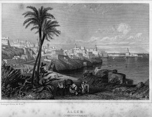 Vista general de Argel en el siglo XIX, en “Algerie ancienne et moderne” de Léon Galibert de Unknown artist
