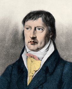 Georg Wilhelm Friedrich Hegel (1770-1831) filósofo inglés, grabado c1825 de Unknown artist