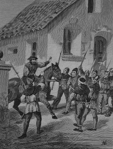 Guerra de los campesinos alemanes (1524-1526): Feuerbacher y los campesinos amotinados, Matern Feuerbacher fue líder de los campesinos en la Guerra de los Campesinos de Unknown artist