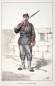 Guardianes de la Paz movilizados (1870-1871). Ilustración de “Histoire du corps des gardiens de la paix” de Unknown artist