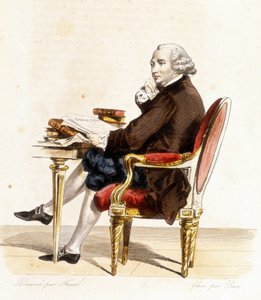 Guillaume Chretien por Lamoignon de Malesherbes (1721-1794). Político francés. Grabado de 1838
