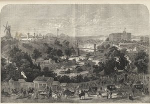 Hamburgo - Alemania - Exposición Hortícola 1869 - Hamburgo - el parque de la Exposición Internacional de Horticultura de Unknown artist
