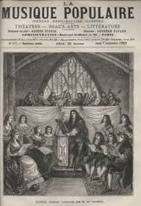 Handel dirigiendo uno de sus oratorios de Unknown artist