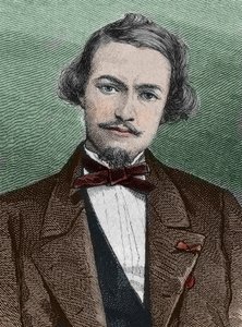 Henri Duveyrier, explorador francés - retrato de Henri Duveyrier orientalista, viajero y geógrafo francés