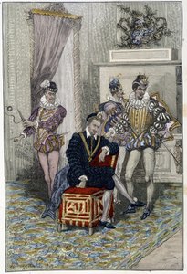 Enrique III (1551 - 1589) y sus favoritos de Unknown artist