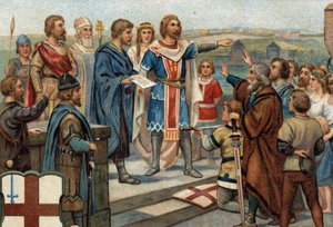 Episodios históricos de ciudades famosas: Alfredo el Grande (849-899) devuelve Londres a sus antiguos habitantes (886), la 