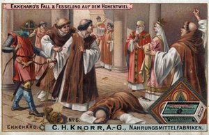 Historia de Ekkehard IV de St. Gallen (St. Gallen) o Eckhard, Eckhart (980 -1057) erudito y poeta latino. La caída de Ekkehard y sus enseñanzas en Hohentwiel. de Unknown artist