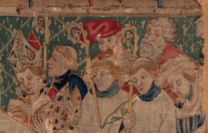 Historia de San Piat y San Eleuterio, Escena 10: San Eleuterio es consagrado como obispo (detalle) de Unknown artist