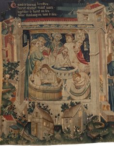 Historia de San Piat y San Eleuterio, Escena 7: Bautismo de los cristianos exiliados de Unknown artist